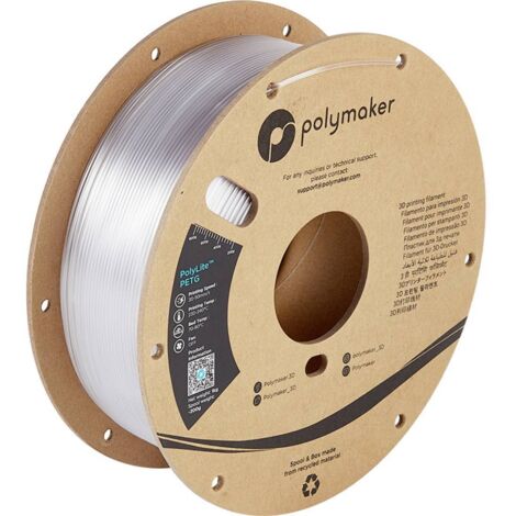 Polymaker PB01011 PolyLite Filamento per stampante 3D PETG resistente al calore, Elevata resistenza alla trazione 1.75