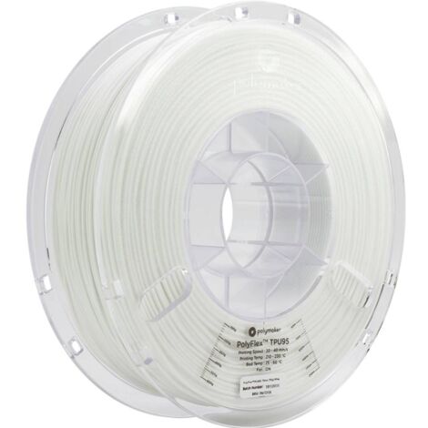 Polymaker PD01002 PolyFlex TPU-95A Filamento per stampante 3D TPU flessibile 1.75 mm 750 g Bianco 1 pz.