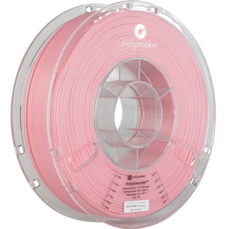 Polymaker PJ01009 PolySmooth Filamento per stampante 3D PVB lucidabile 1.75 mm 750 g Rosa 1 pz.