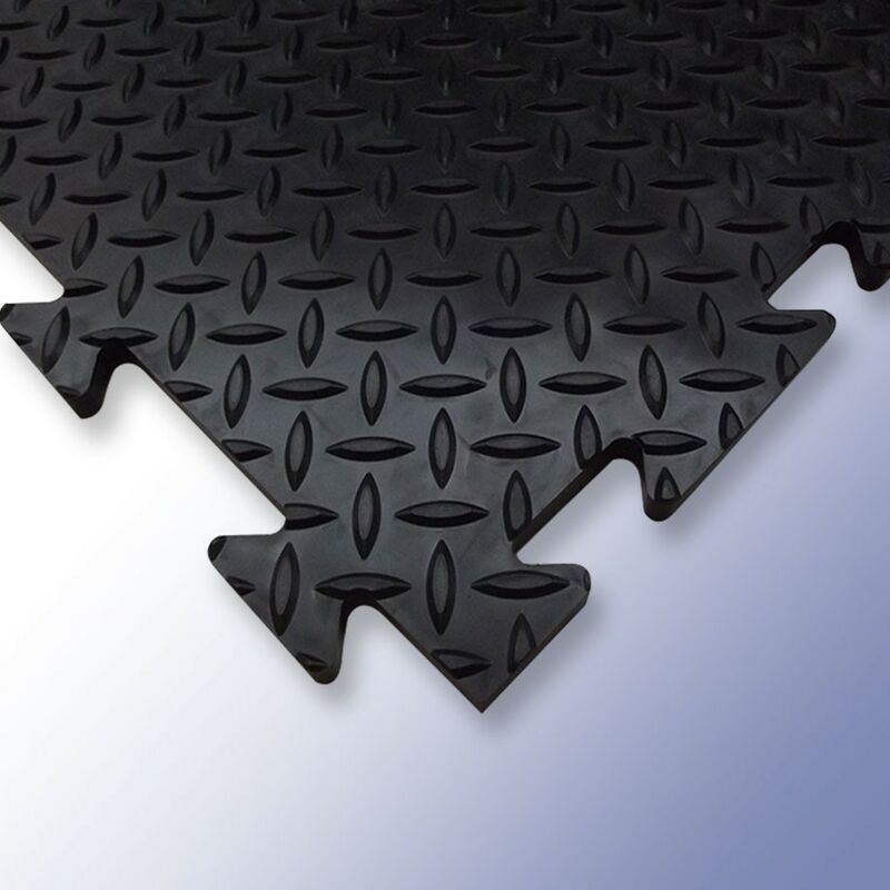 Rs Pro - Polymax Diamex Lok Tile Black 500x500x14 ( Prix pour 1 )