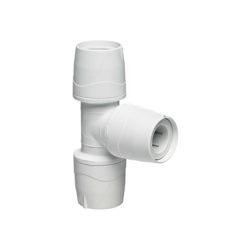 X10 Polypipe PolyMax MAX215 15mm Pushfit Equal Tee White