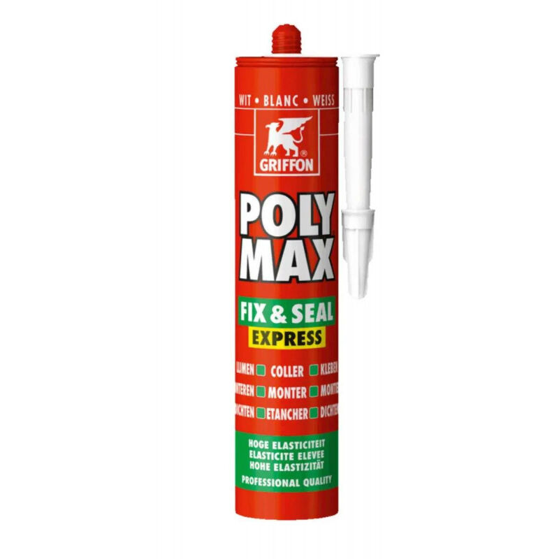 

Cartucho Poly Max Fix and Seal Express blanco 425g
