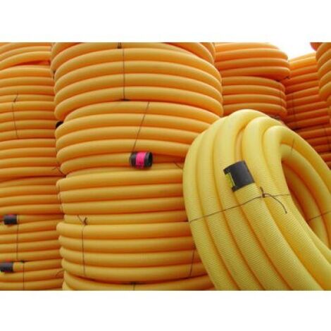 Polypipe – Drain annelé D.80mm en 50M – Raccord pour gouttière – Pour drainage agricole et ouvrages en sous-sol – Ø 50 à 200mm