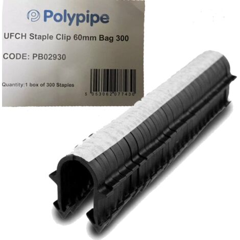 Polypipe PB02930 Underfloor Heating Control Staple Clip System 60MM Box 300 UFH