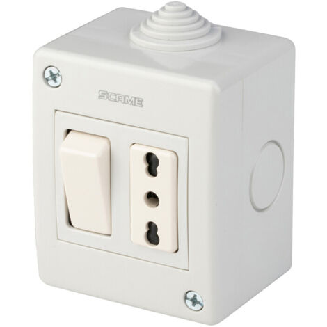 POLYPOOL PP0171X CASSETTA ESTERNA IP40 CON PULSANTE + PRESA BIPASSO