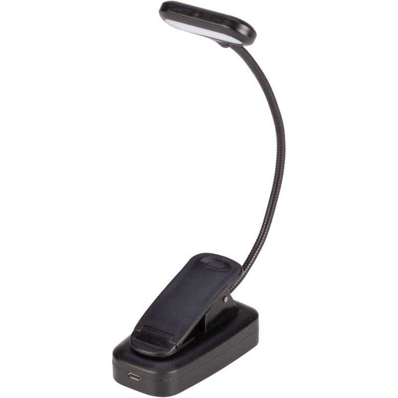 Image of Polypool PP3113 Lampada Lettura Luce Led Ricaricabile Per Lettura Libro Notturna ClippyLux, Lampada Da Lettura Con Pinza Portatile Ideale Per