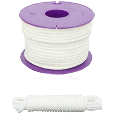 Polypropylen-Fallschirmleine VISO - weiß - Ø3 mm - Meterware - DSA282NB