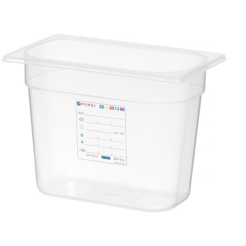 Hendi Gastronorm-behälter 1/4, Gn 1/4, 4l, Transparent, 265x162x(h)150mm