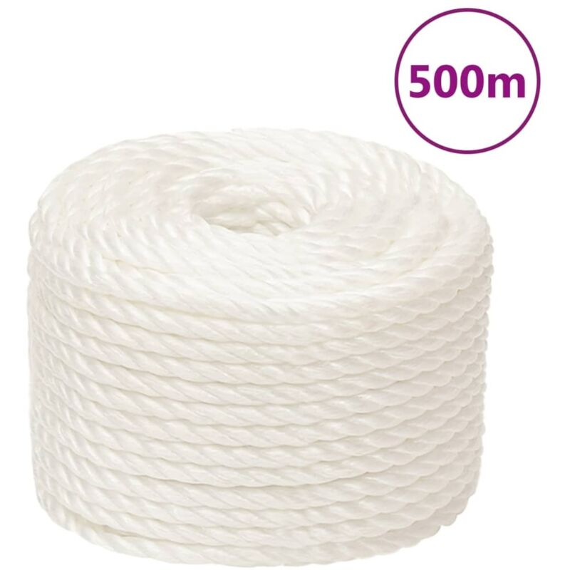 Arbeitsseil Weiß 10 mm 500 m Polypropylen - Vidaxl