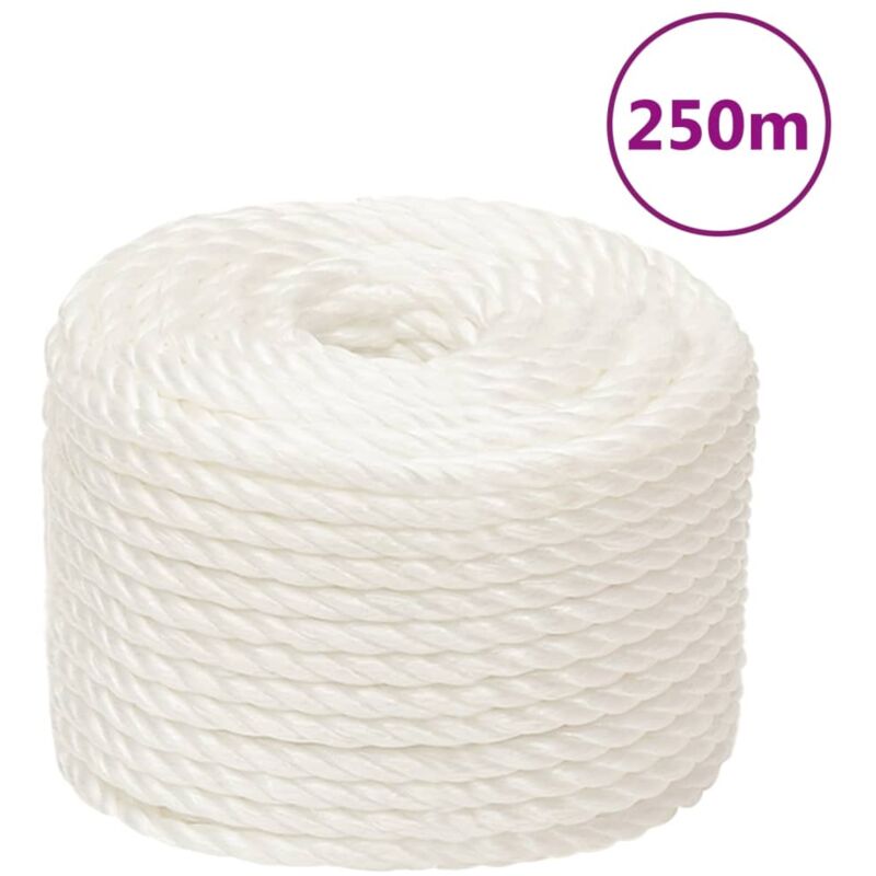 Arbeitsseil Weiß 14 mm 250 m Polypropylen - Vidaxl