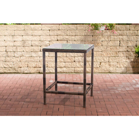 Polyrattan Tisch Alia 5mm braun-meliert