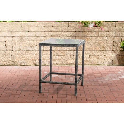 Polyrattan Tisch Alia 5mm grau-meliert