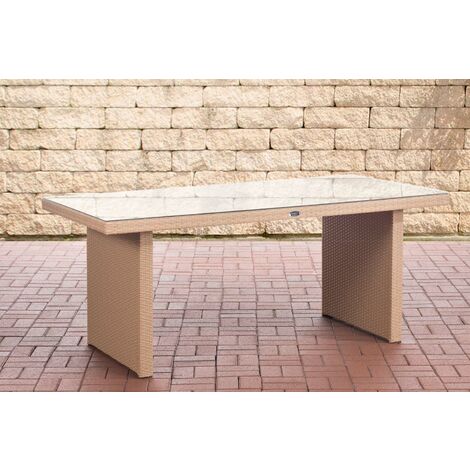 Polyrattan Tisch Avignon sand 180 cm