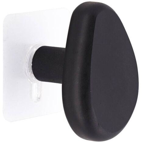 Polyresin-pfosten in form eines kieselsteins auf sticker - schwarz - Tendance
