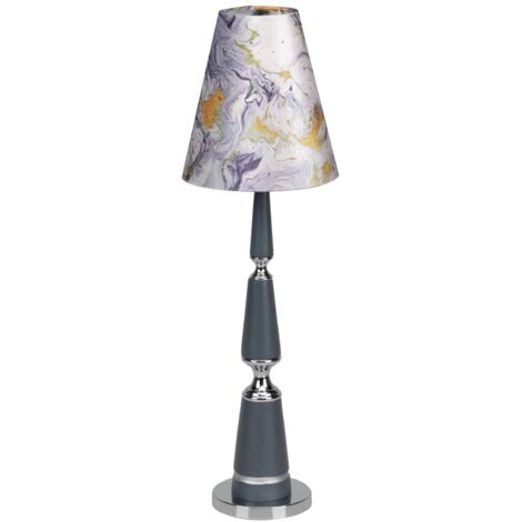Polyresin-Tischlampe 22,5 x 22,5 x 75 cm