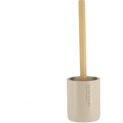 Polyresin-wc-bürste - bambusbeige - Tendance