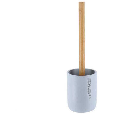 Polyresin-wc-bürste - hellblau bambus - Tendance