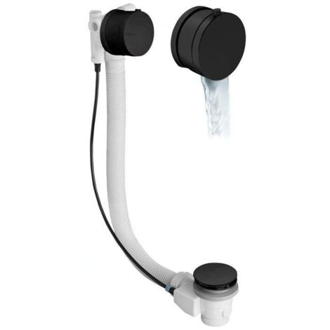 Polysan Accessoires - Garniture de vidage et de trop-plein pour baignoire, avec alimentation, avec bowden, longueur 775 mm,