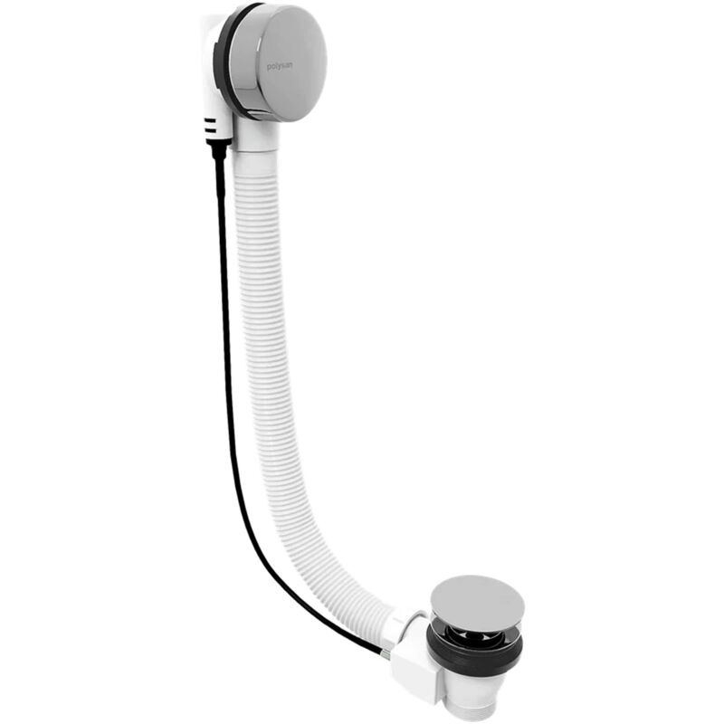 Accessoires - Garniture de vidage et de trop-plein pour baignoire, longueur 60 cm, chrome 71850 - Polysan