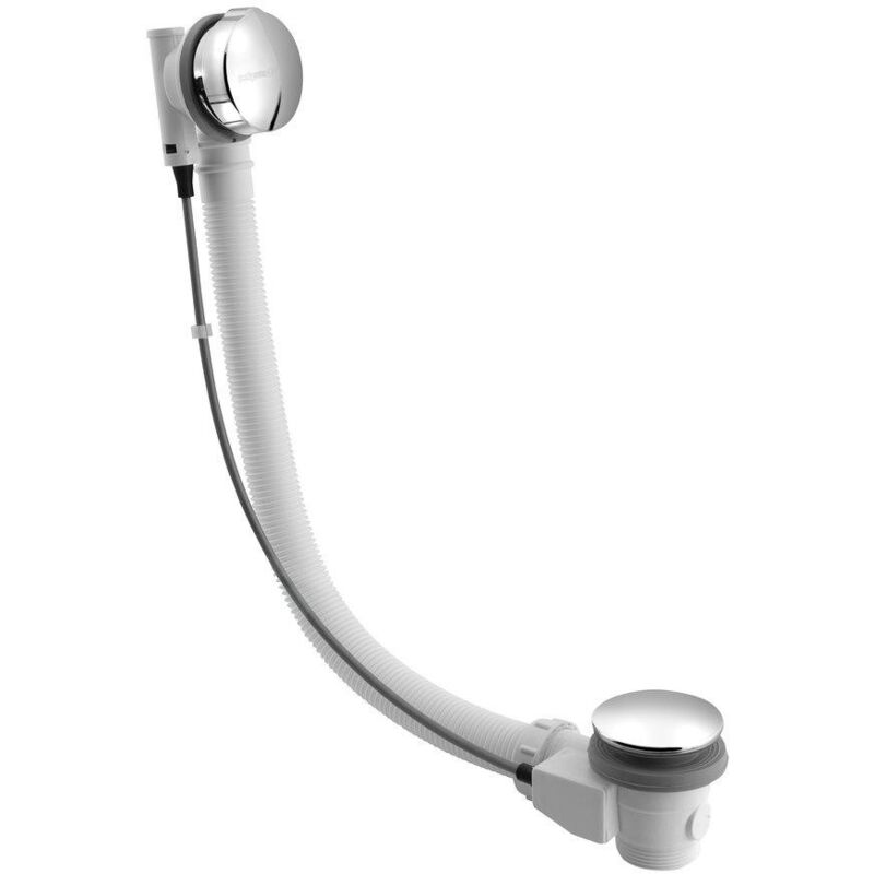 Accessoires - Garniture de vidage pour baignoire avec bowden, longueur 1275 mm, bouchon 72 mm, chrome 71683 - Polysan