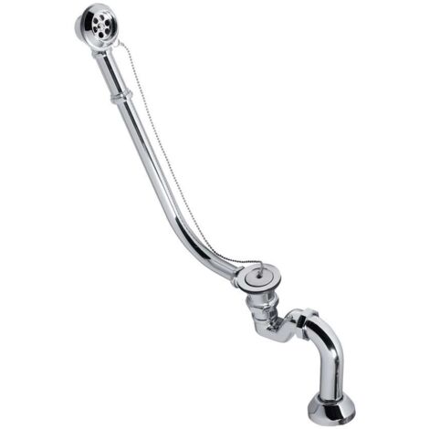 Polysan Accessoires - Set de bain pour installation externe, chaîne, avec siphon, chrome 71689