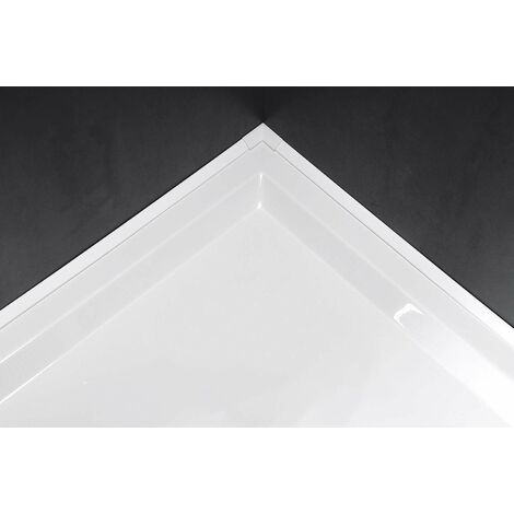 Polysan Accessori - Barra di copertura per piatti doccia, 1200x1000 mm, bianco 91021