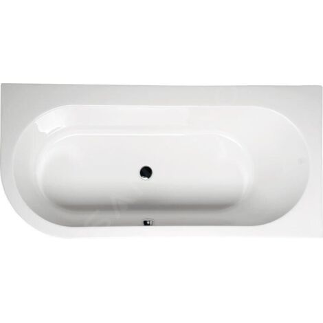 Polysan Baignoires - Baignoire asymétrique Astra R 1650 x 800 x 480 mm, droite, blanc 34611
