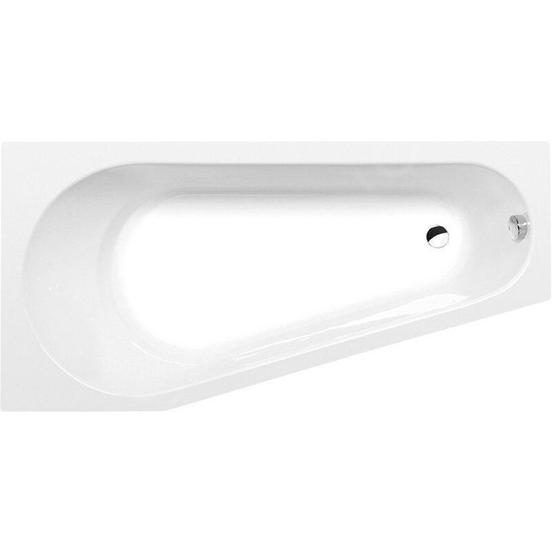 Polysan - Baignoires - Baignoire asymétrique Projekta 1600 x 800 x 440 mm, gauche, blanc 20111