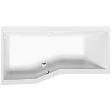 Polysan Baignoires - Baignoire asymétrique VERSYS L, 1600 x 840 x 470 mm, gauche, blanc 14611