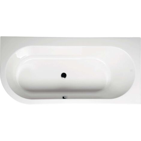 Polysan Bañeras - Bañera asimétrica ASTRA R, 165x80x48 cm derecha, blanca 34611