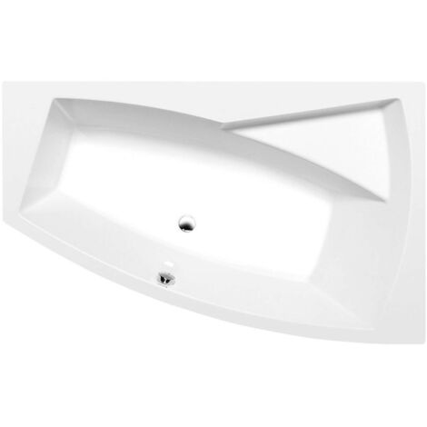 Polysan Bañeras - Bañera asimétrica EVIA 170 R, 170x100x47 cm, blanca 22611