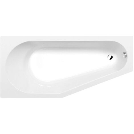 Polysan Bañeras - Bañera asimétrica Tigra L, 170x80x46 cm, blanca 90111