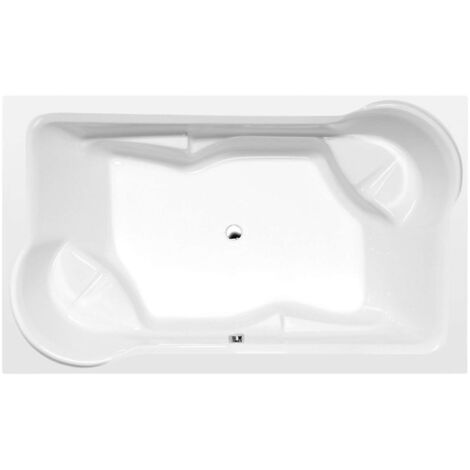 Polysan Bañeras - Bañera rectangular DUO 200x120x45 cm, blanca 16111