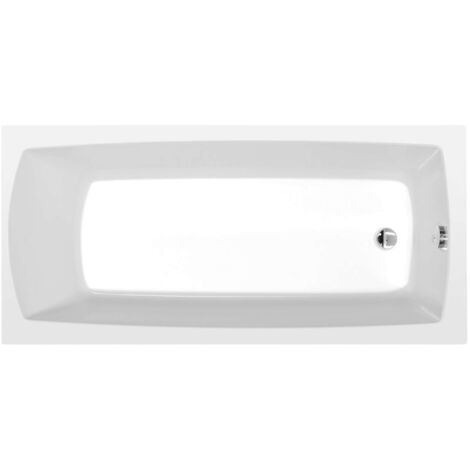 Polysan Bañeras - Bañera rectangular Lily, 140x70x39 cm, blanca 72201