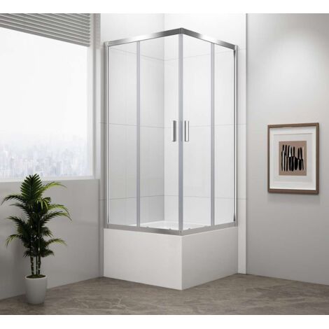 Polysan Deep - Cabina de ducha 80x80x165 cm, cristal transparente MD5216