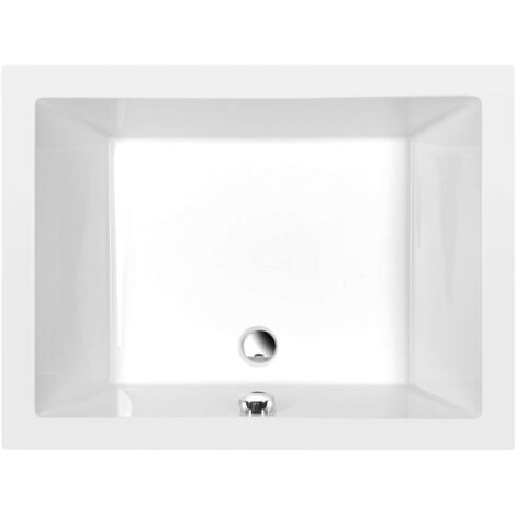 Polysan Deep - Plato de ducha profundo, 100x75x26 cm, blanco 72879