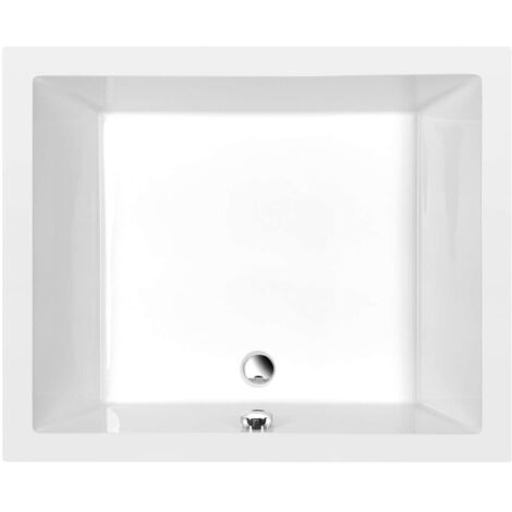 Polysan Deep - Plato de ducha profundo, 110x90x26 cm, blanco 72363