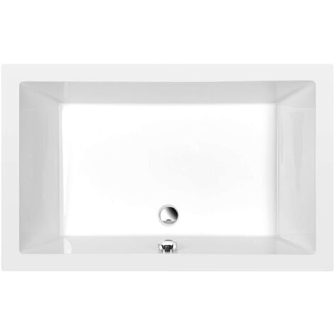 Polysan Deep - Plato de ducha profundo, 120x75x26 cm, blanco 71564