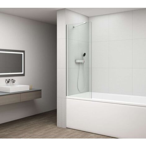 Polysan Fisa - Badewannenabtrennung 70x150 cm, Chrom/Klarglas FS1072-C