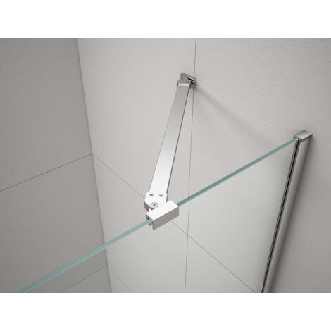 Polysan Fisa - Profilé mural et kit de support, chrome FS8012