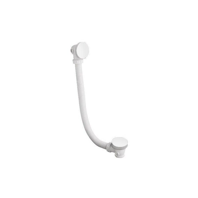 Polysan Garnitures de vidage - Garniture de vidage et de trop-plein Click-Clack, longueur 900 mm, blanc 71679W