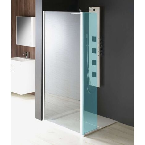 Polysan Modular Shower - Pared de ducha fija, para conexión de panel giratorio, 100 cm, cristal transparente MS3A-100