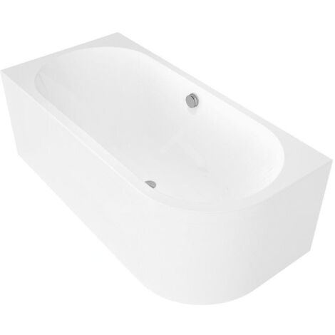 Polysan Monolith - Baignoire asymétrique Viva L, 1700x750x600 mm, gauche, blanc 70119M