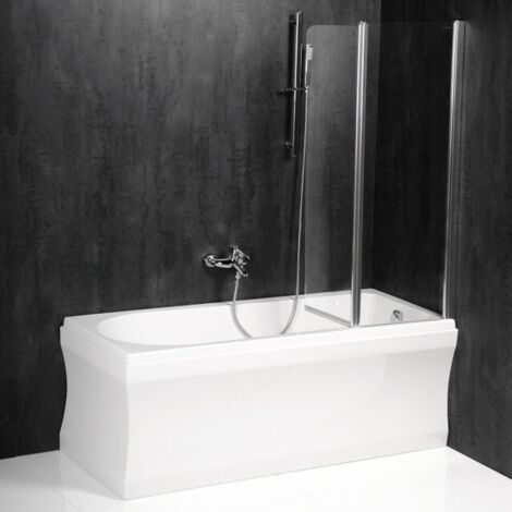 Polysan Paloma - Paroi de baignoire 90x140 cm, verre transparent BS-90