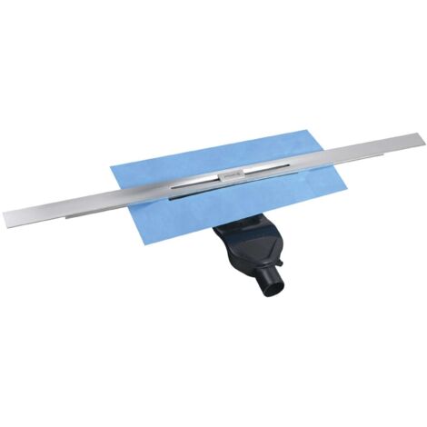 Polysan Slim - Canaleta de ducha con rejilla River, longitud 100 cm, en el espacio, acero inoxidable RV100