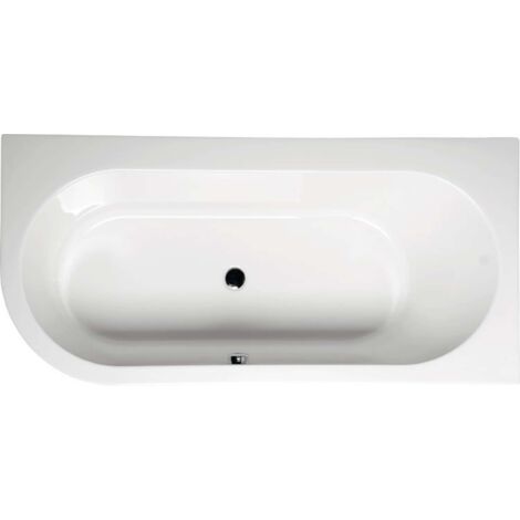 Polysan Vasche da bagno - Vasca da bagno asimmetrica Astra R, 165x80x48 cm, destra, bianco 34611