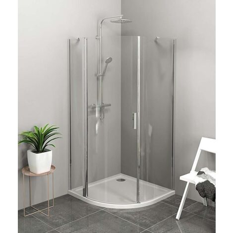 Polysan Zoom Line - Duschkabine 90x90 cm, links, Aluminium/Klarglas ZL2615L