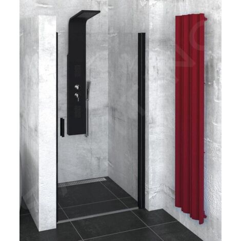 Polysan Zoom Line - Porte de douche Black 900 mm, verre clair ZL1290B