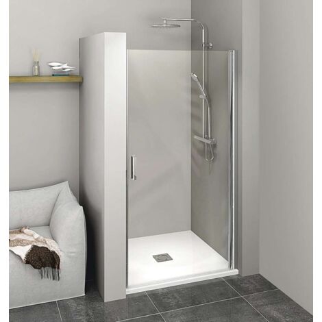 Polysan Zoom Line - Puerta de ducha 90 cm, cristal transparente ZL1290