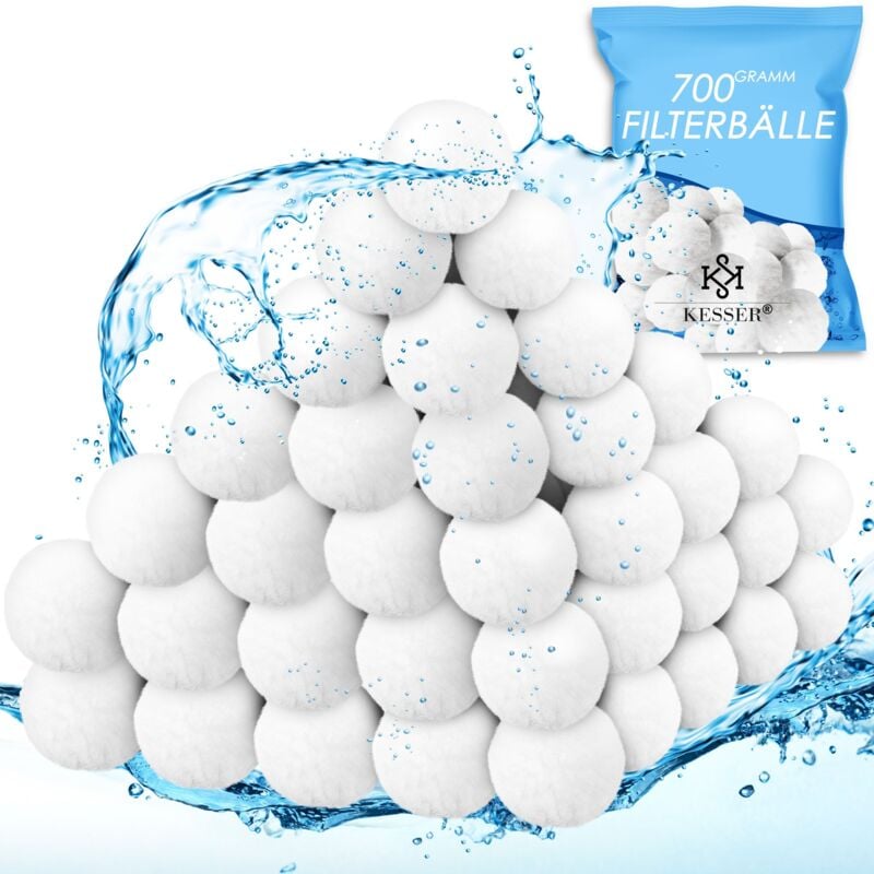 Boules filtrantes Polysphere Filtre à sable Système de filtration 700g Remplacez 25kg Accessoires de sable filtrant Remplacement du filtre de piscine